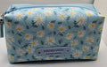 Handmade Floral Blue Mini Makeup Bag