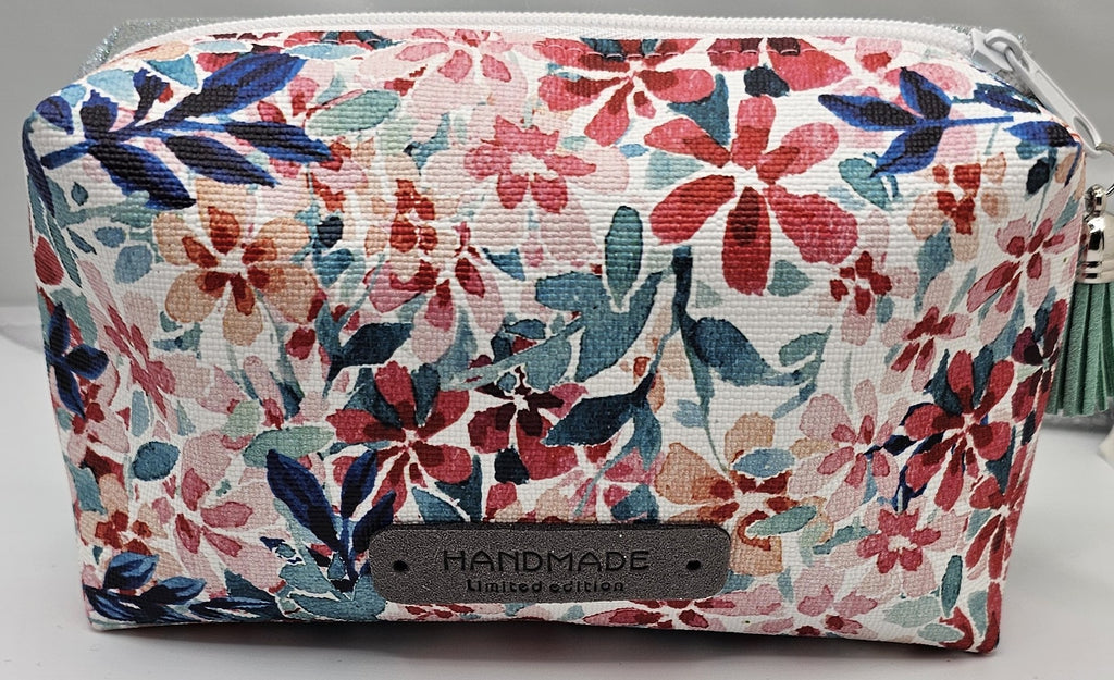 Handmade Floral Mini Makeup Bag