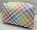 Handmade Checkered Mini Makeup Bag