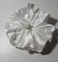 White Satin Scrunchies (Medium)